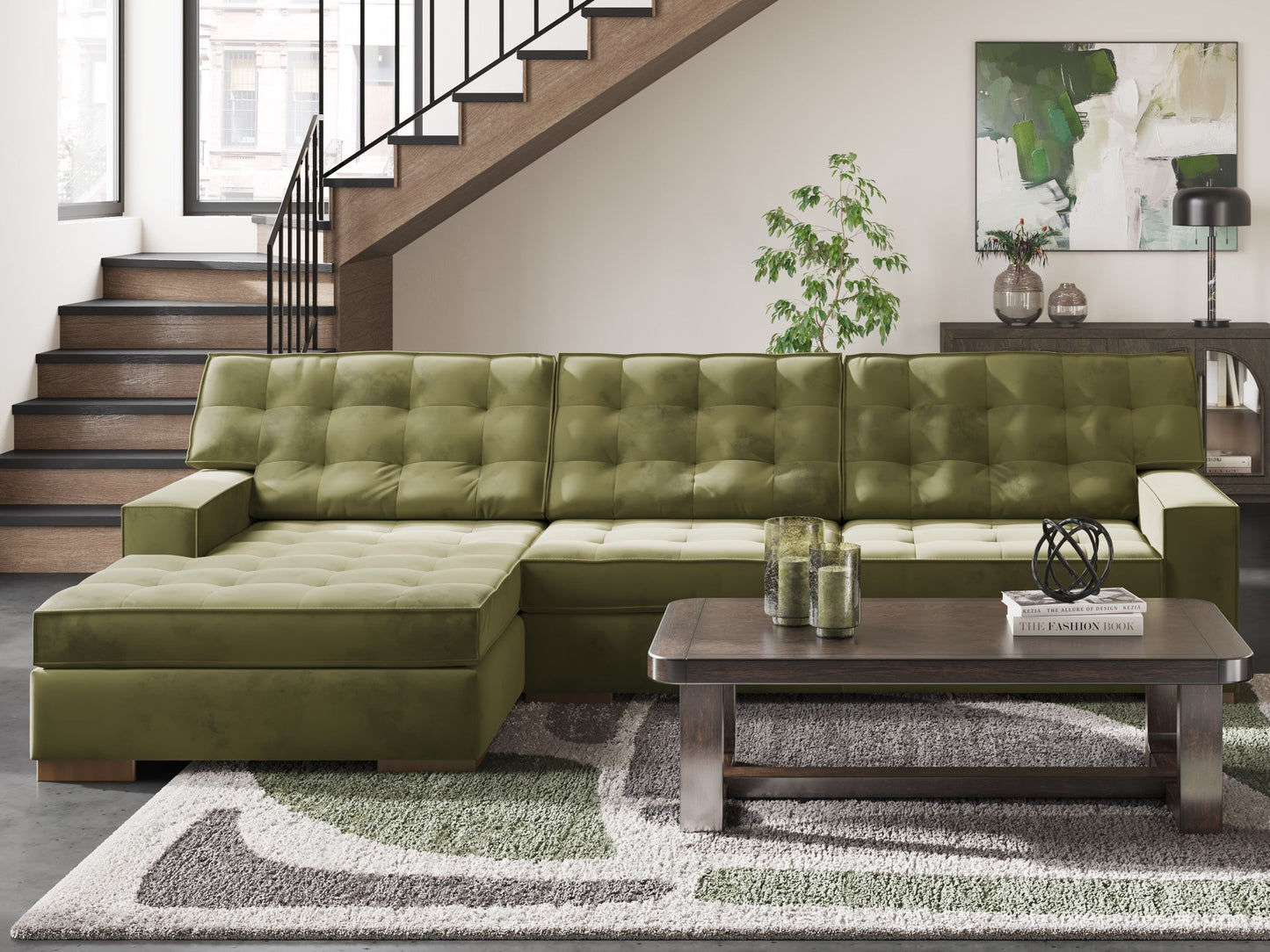 Modern Fabric Sectional