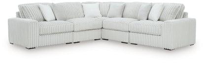 Modern Fabric Sectional - Gray - 6 Pc. Right Arm Facing Corner Chaise Sectional