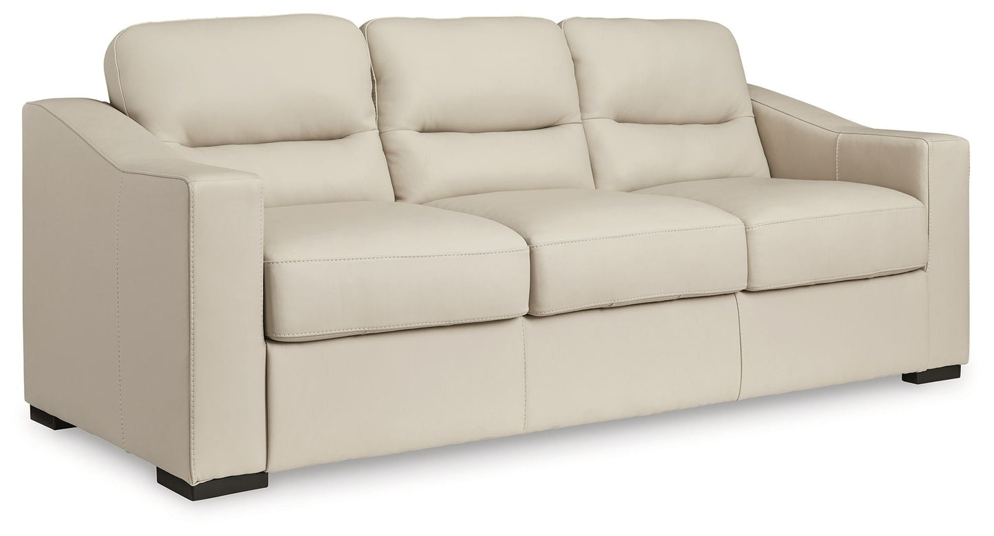 Modern Leather Match Sofa