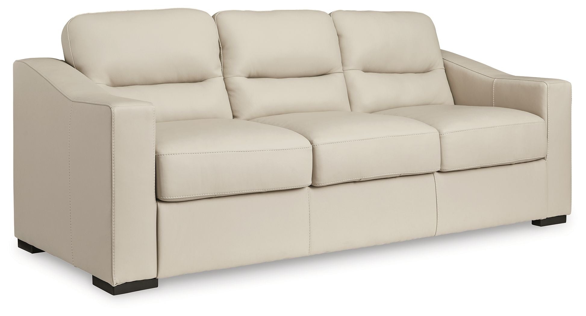 Modern Leather Match Sofa