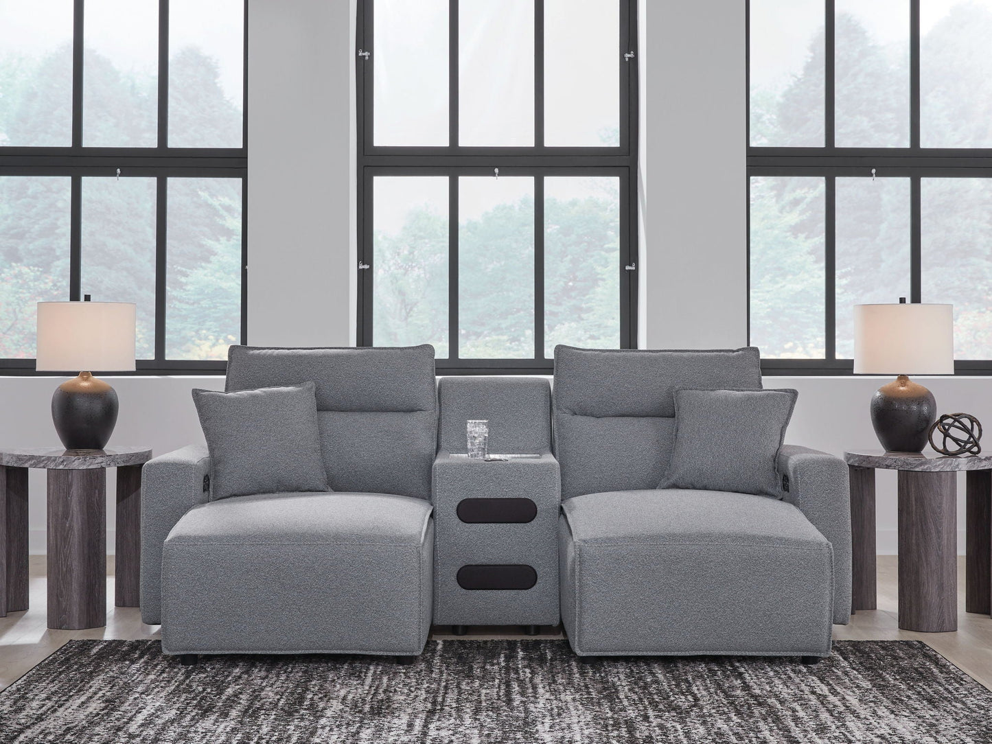 Modmax II - Reclining Sectional - Salt And Pepper