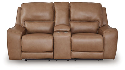 DeepWakes - Power Reclining Loveseat / Console / Adjustable Headrest