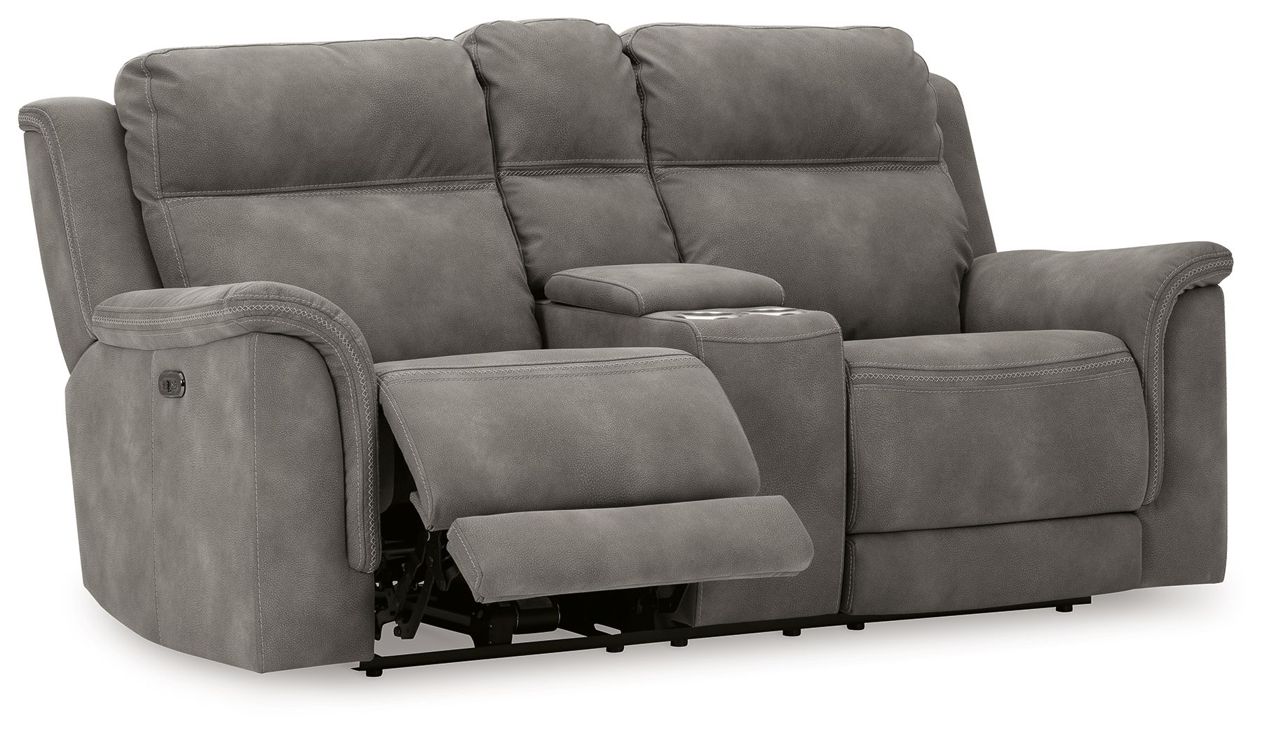 Modern Microfiber Loveseat