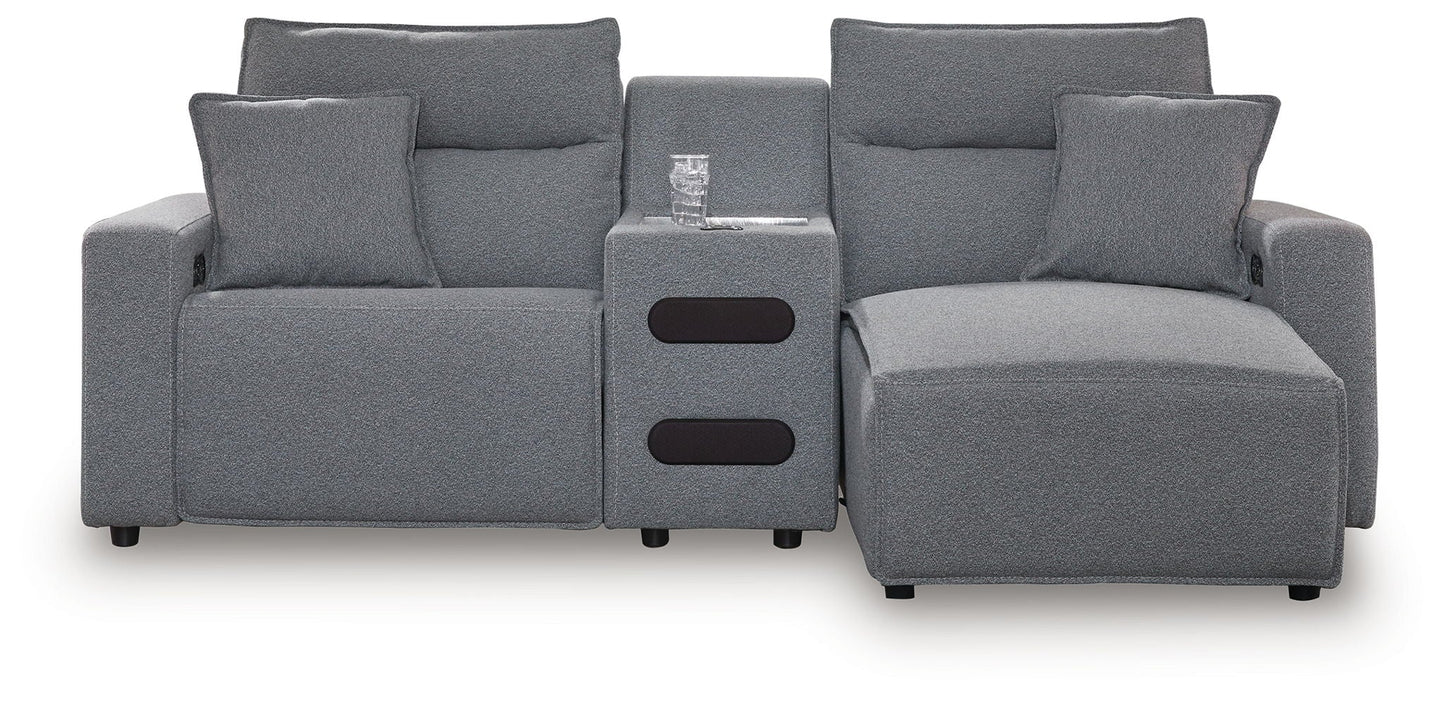Modmax II - Reclining Sectional - Salt And Pepper