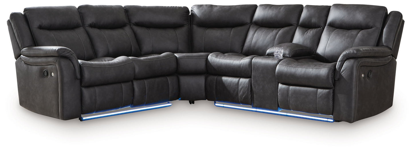 Sultan Meadow - Carbon - 2-Piece Reclining Sectional