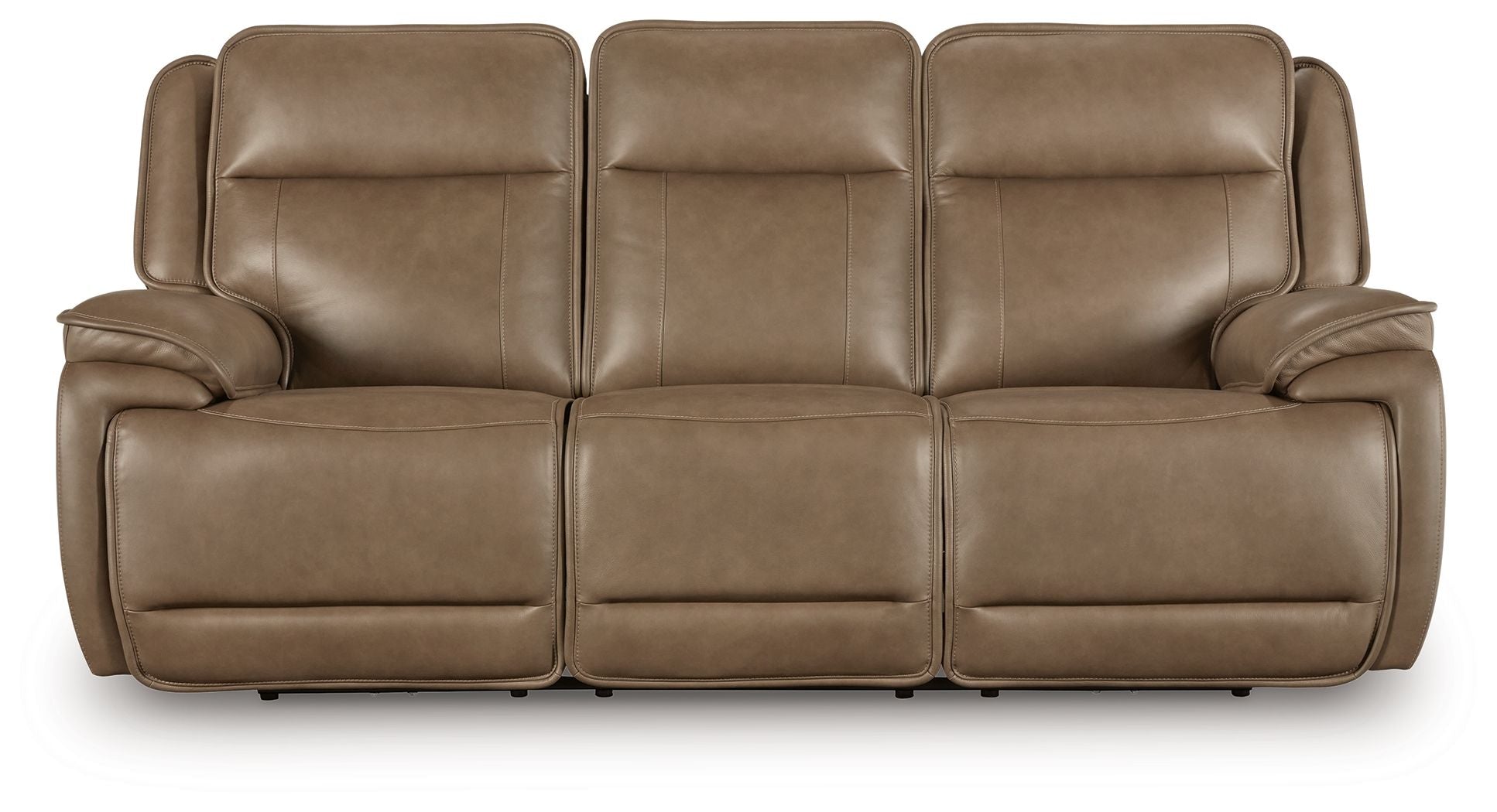 Modern Leather Match Sofa