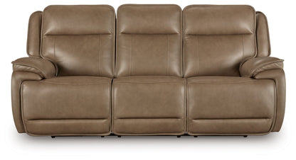 Modern Leather Match Sofa