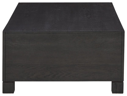 Foyland  Black - Cocktail Table With Storage