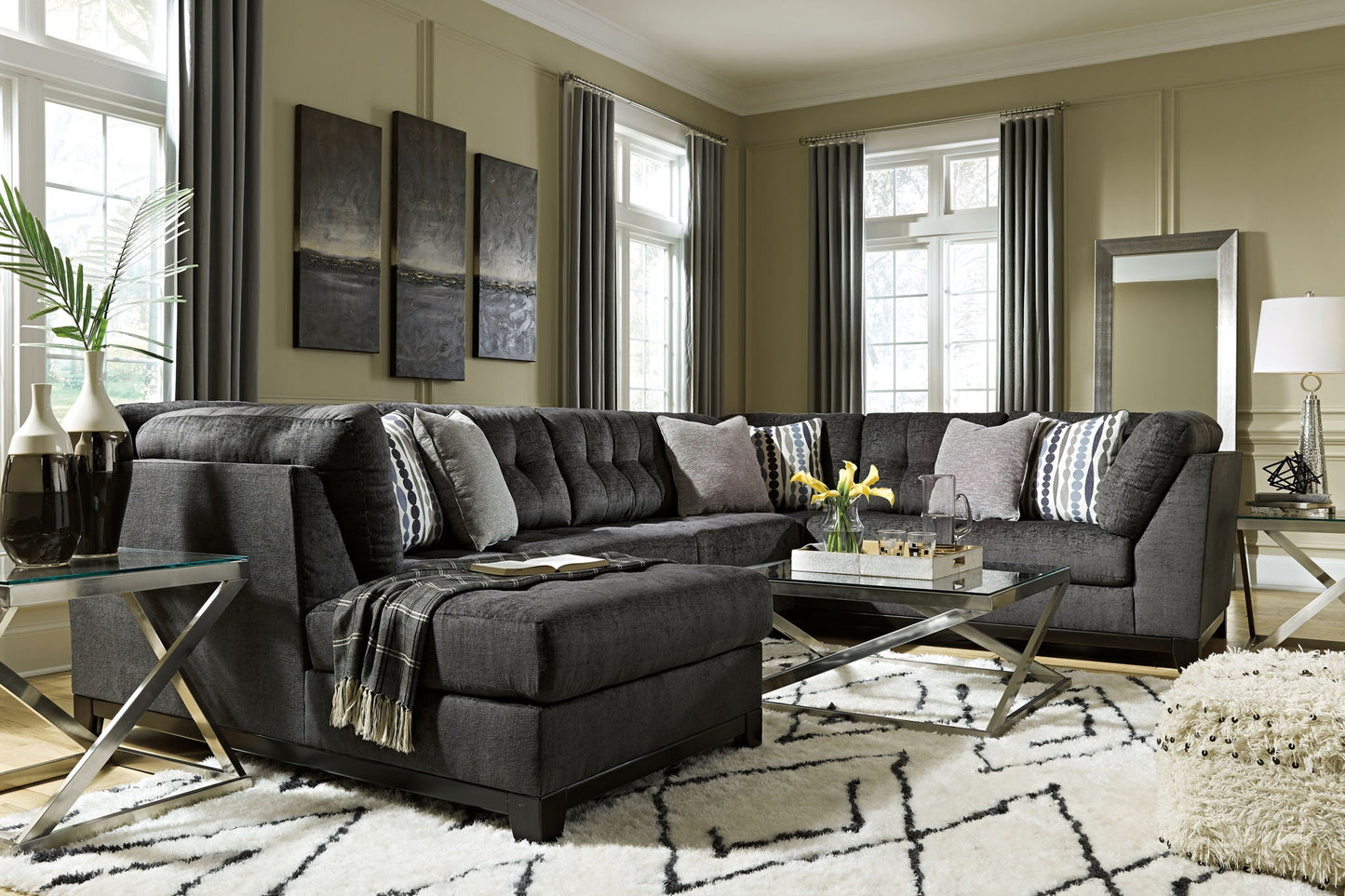 Modern Fabric Sectional