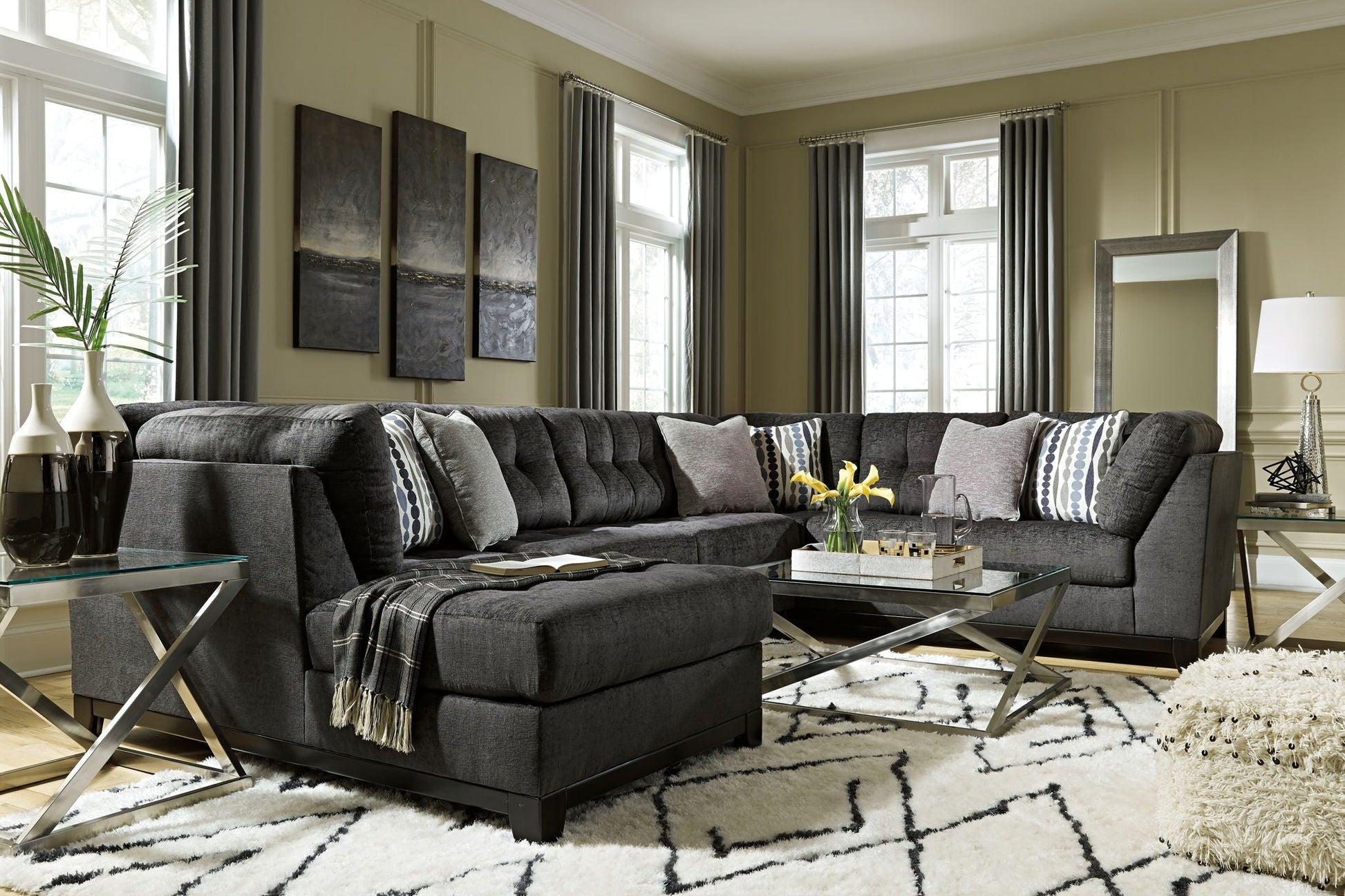 Modern Fabric Sectional