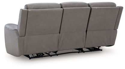 Modern Leather Match Sofa