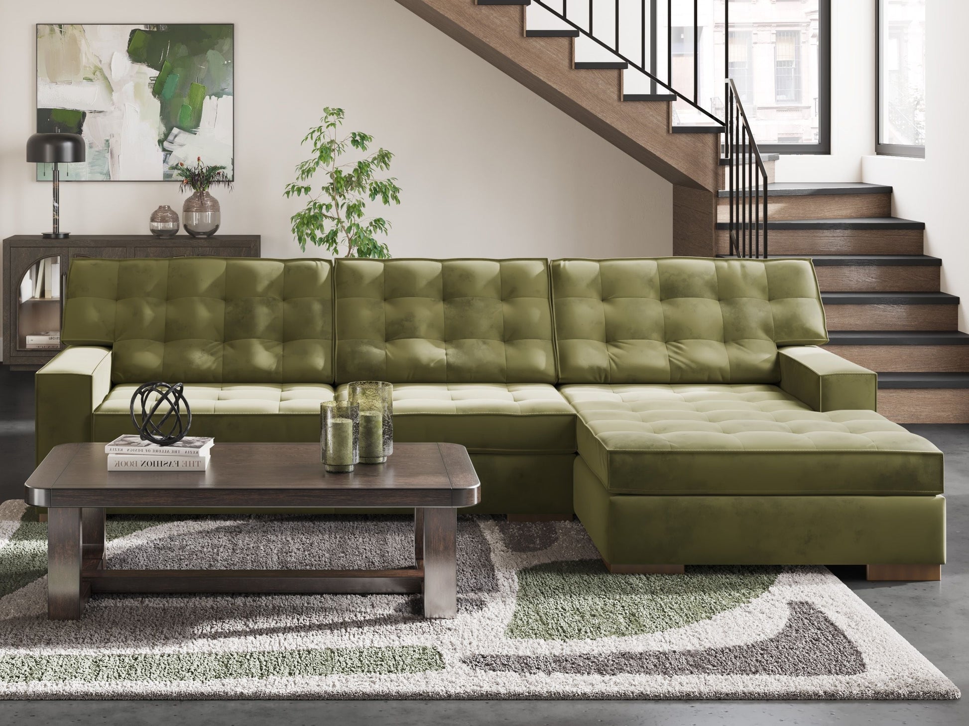 Modern Fabric Sectional