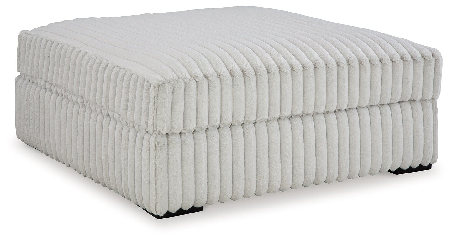 Stupendous - Oversized Accent Ottoman - Alloy