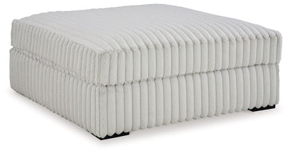 Stupendous - Oversized Accent Ottoman - Alloy