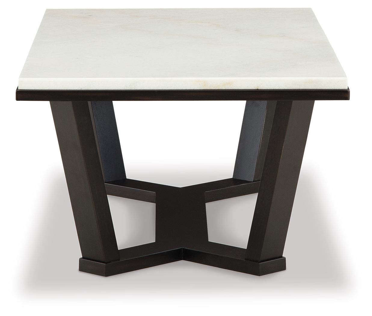 Fostead - Rectangular Cocktail Table - White / Espresso