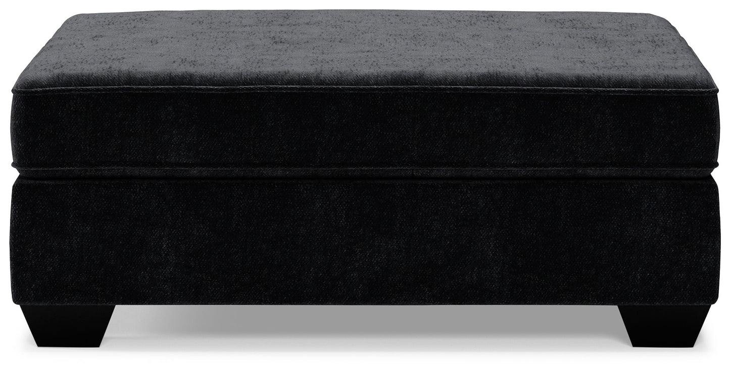 Lavernett - Oversized Accent Ottoman - Charcoal