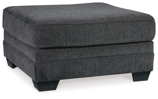 Tracling - Oversized Accent Ottoman - Slate