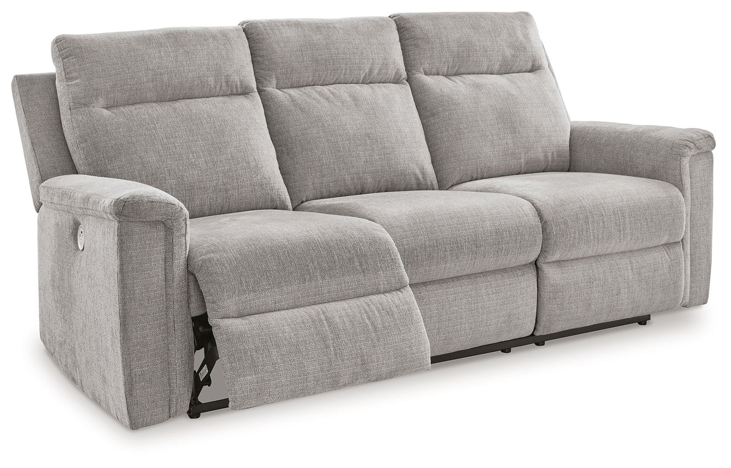 Ash Fabric Upholstered Reclining Sofa And Loveseat - view 6