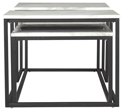 Donnesta Gray / Black - Occasional Table Set (Set of 3)