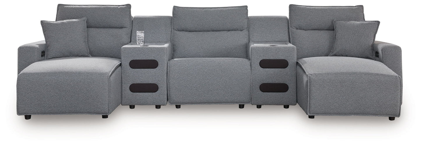 Modmax II - Reclining Sectional - Salt And Pepper