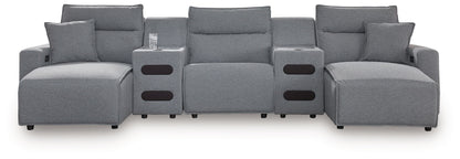 Modmax II - Reclining Sectional - Salt And Pepper