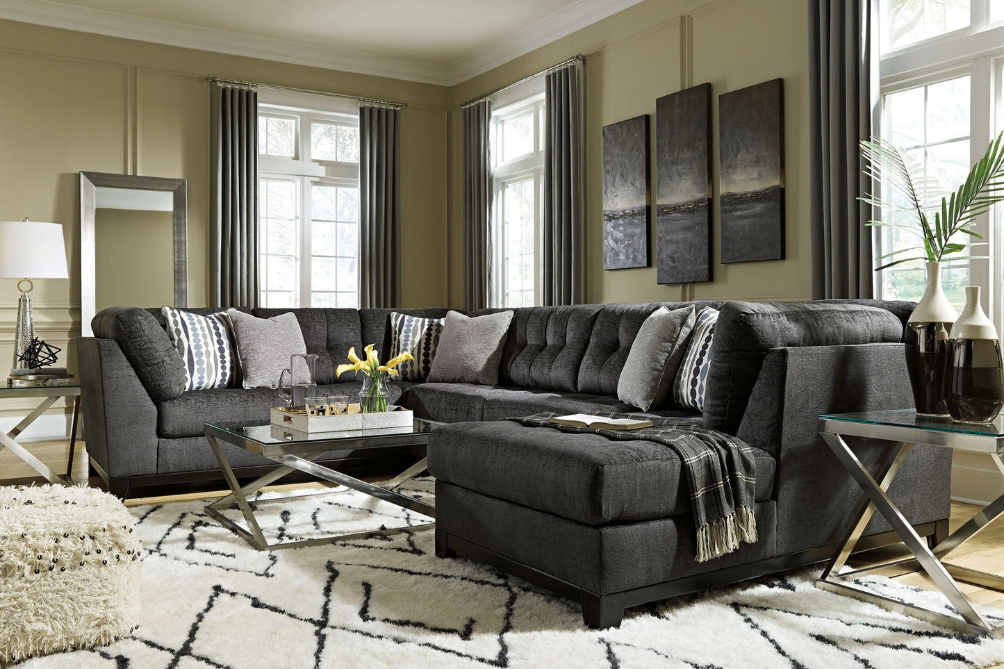 Modern Fabric Sectional