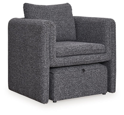 Vreni - Accent Chair - Charcoal / Black