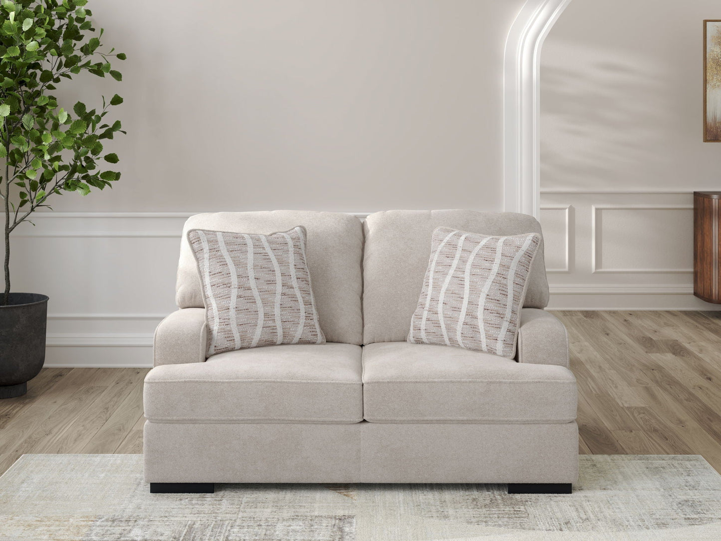 High Profile - Loveseat - Taupe