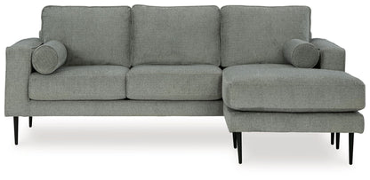 Dark Gray Stationary Sofa And Loveseat - detail view