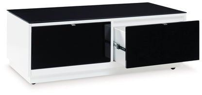 Gardoni - Rectangular Cocktail Table - White / Black