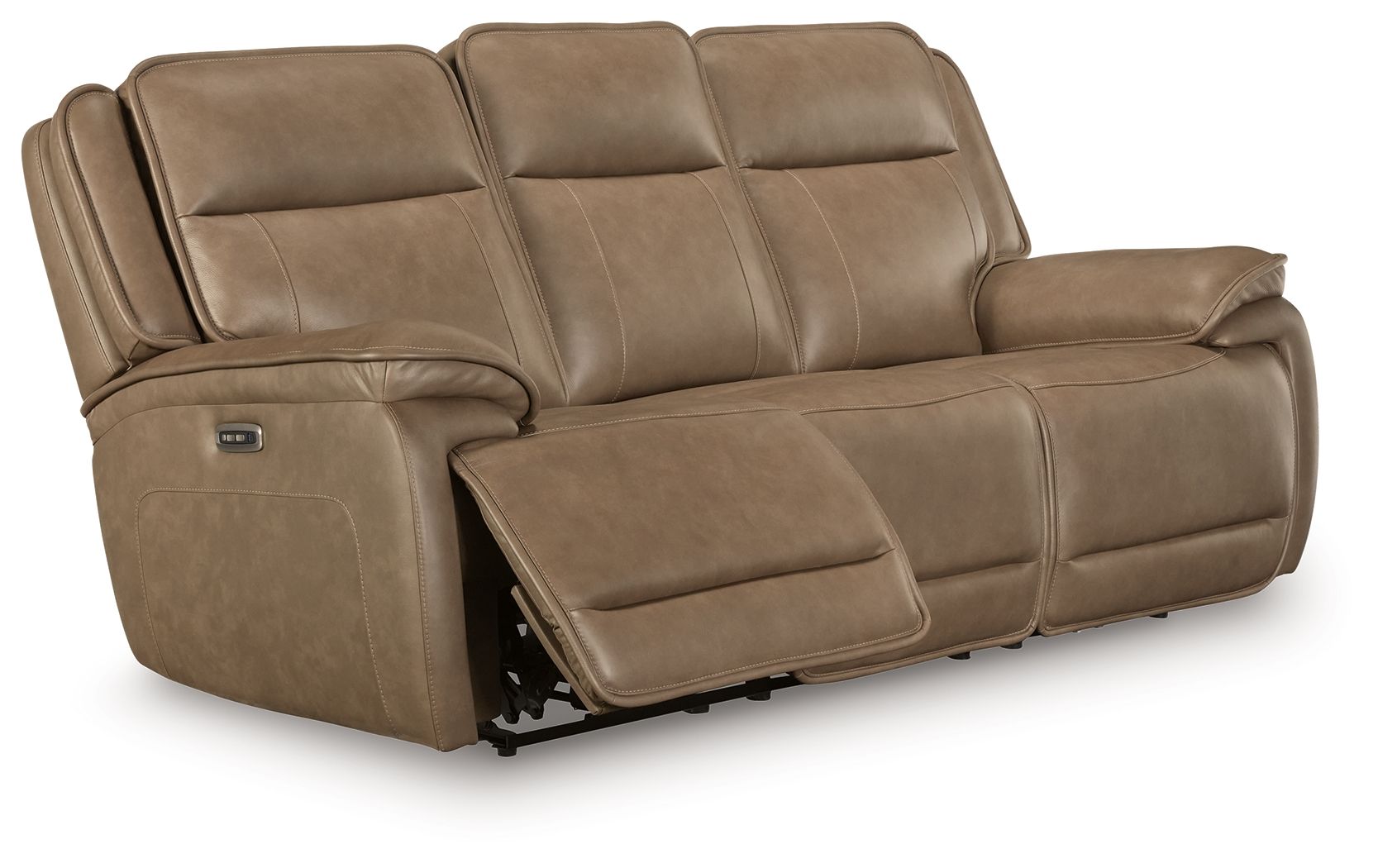 Modern Leather Match Sofa