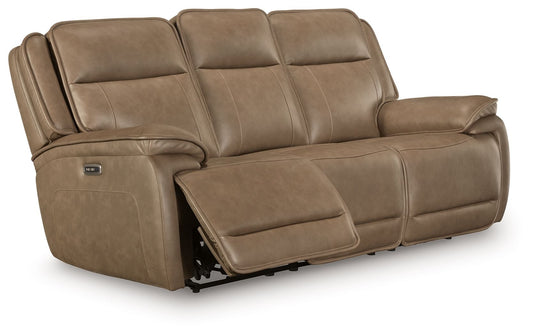 Modern Leather Match Sofa