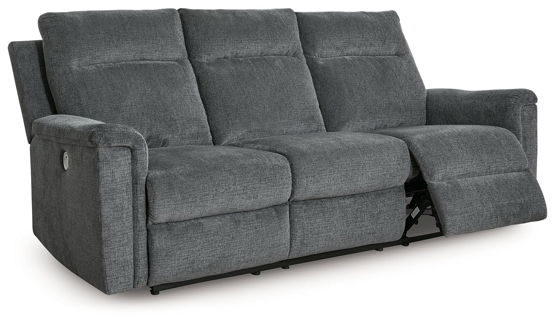 Ash Fabric Upholstered Reclining Sofa And Loveseat - view 8