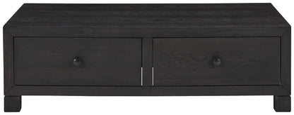 Foyland  Black - Cocktail Table With Storage