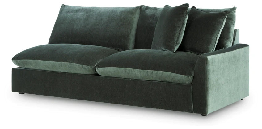 Carriage View - Jade - 3-Piece Sectional