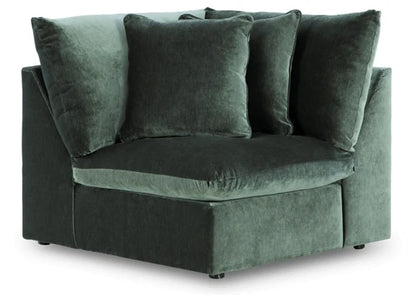 Carriage View - Jade - 3-Piece Sectional
