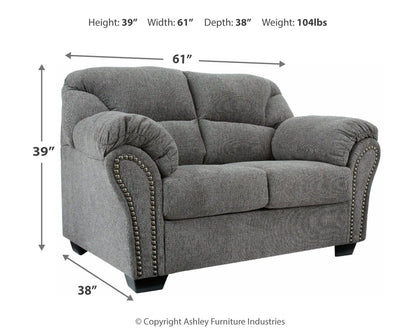 Allmaxx - Loveseat - Pewter