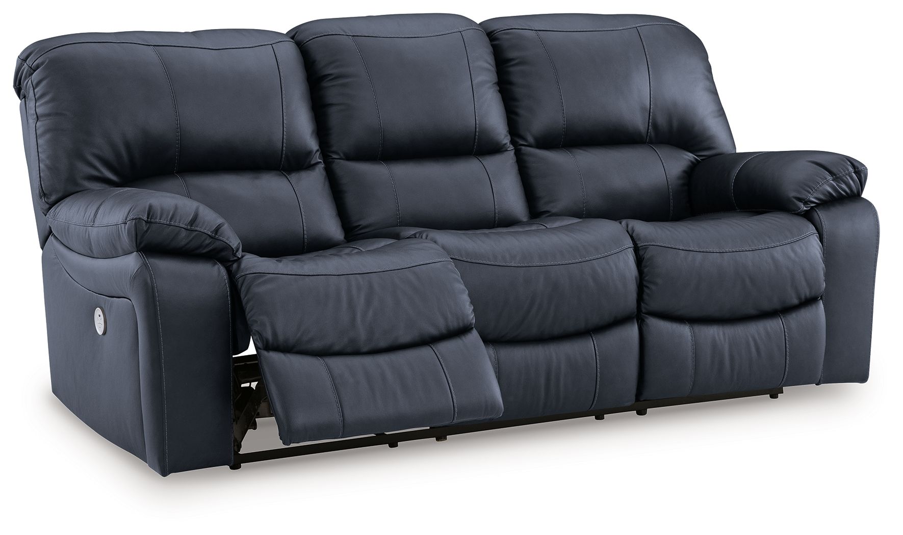 Ocean Power - Reclining Leather Upholstered 3 - Piece Living Room Set - detail view