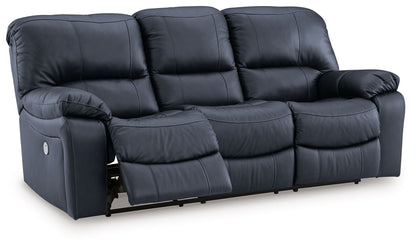 Ocean Power - Reclining Leather Upholstered 3 - Piece Living Room Set - detail view