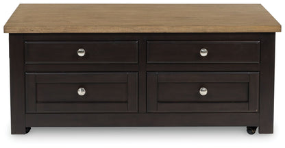 Drazmine - Lift Top Cocktail Table - Brown