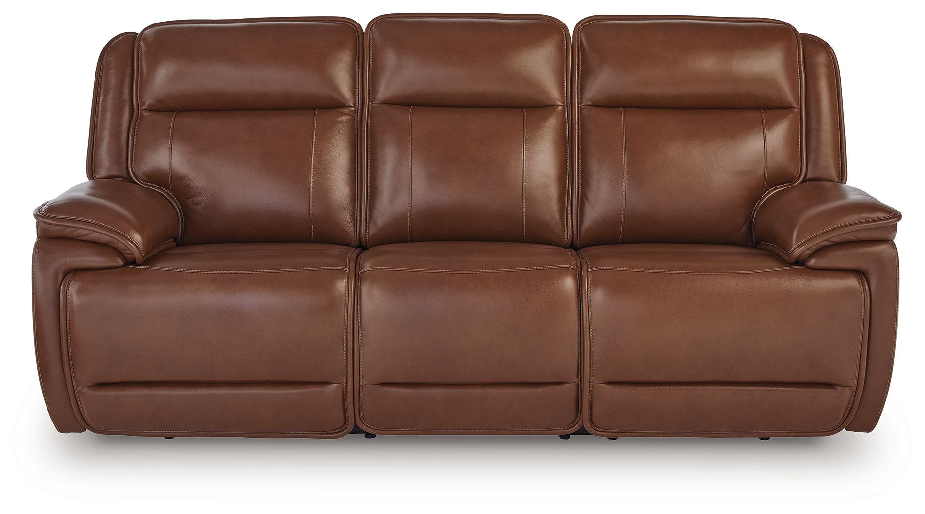 Modern Leather Match Sofa