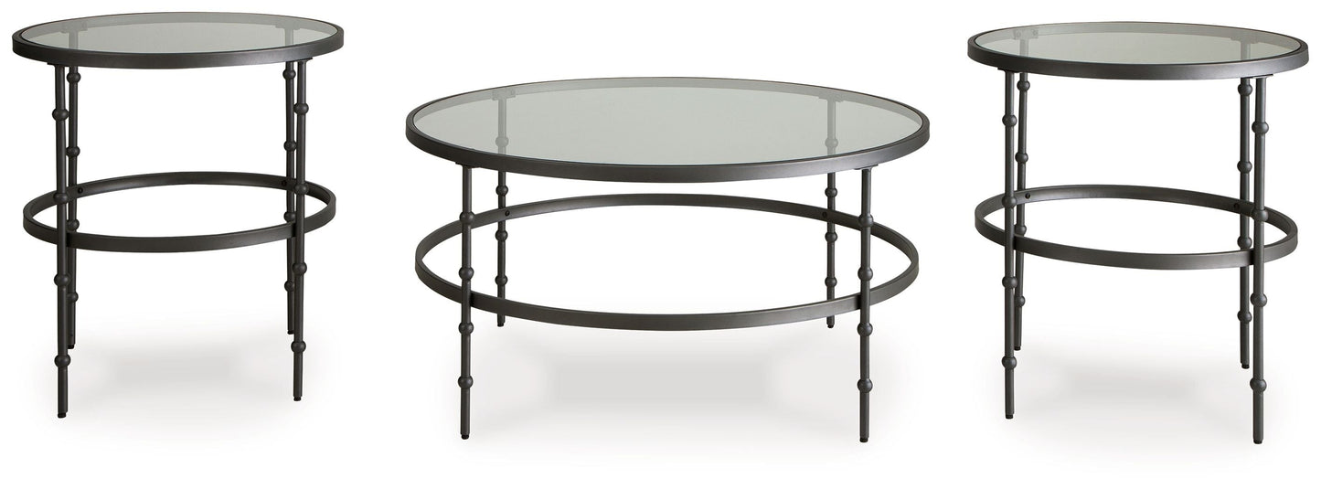 Kellyco - Occasional Table Set (Set of 3) - Gunmetal
