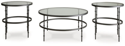 Kellyco - Occasional Table Set (Set of 3) - Gunmetal