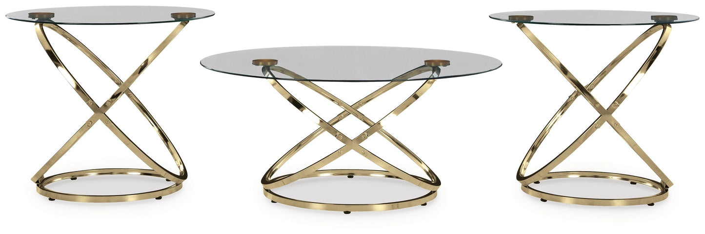 Crimonti - Occasional Table Set (Set of 3) - Champagne