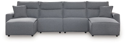 Modmax II - Reclining Sectional - Salt And Pepper