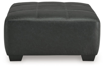 Brixley Pier - Oversized Accent Ottoman - Graphite
