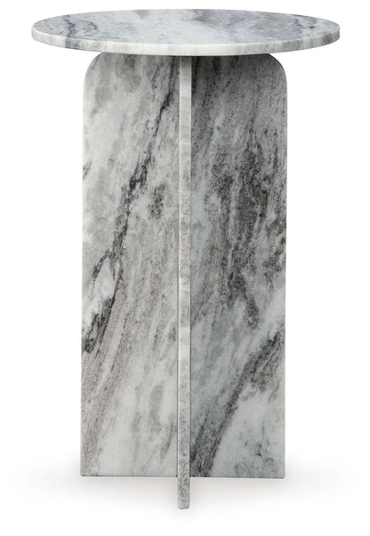 Keithwell - Round Accent Table - Gray