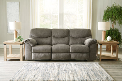 Putty Fabric Upholstered Reclining Sofa And Loveseat - view 9