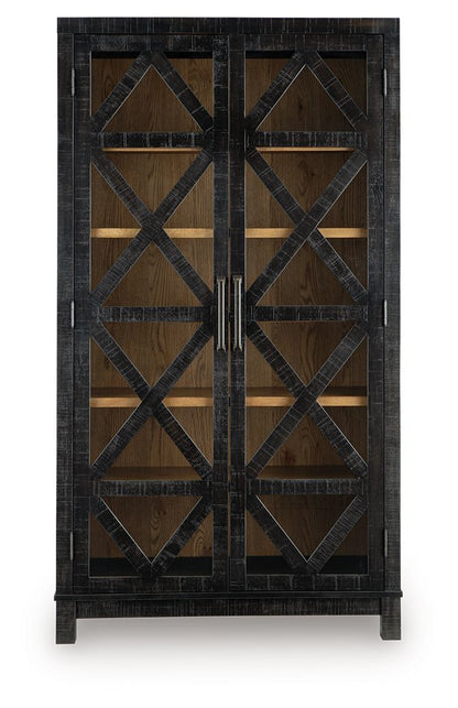 Christop - Accent Cabinet - Black / Brown