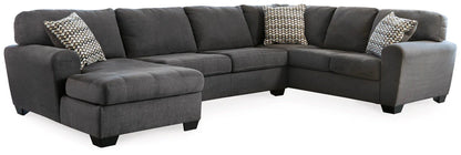 Modern Fabric Sectional - Slate